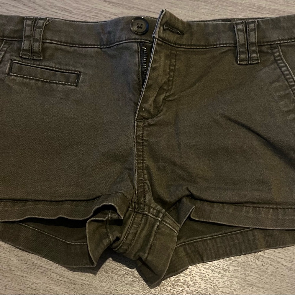 Express Olive Green Shorts